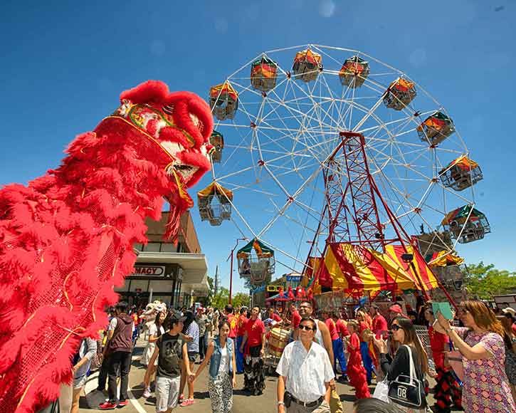 Ferris Wheel at Lunar New Year Festival, Springvale