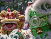 Lion Dancing at Queen Victoria Market